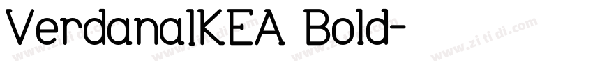 VerdanaIKEA Bold字体转换